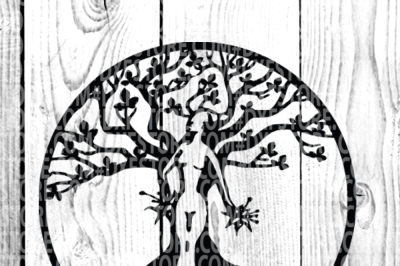 Women tree leaf root tattoo