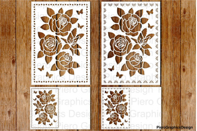 Floral Greeting Card 2 SVG files for Silhouette Cameo and Cricut.