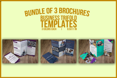 Bundle of 3 Business Trifold Templates