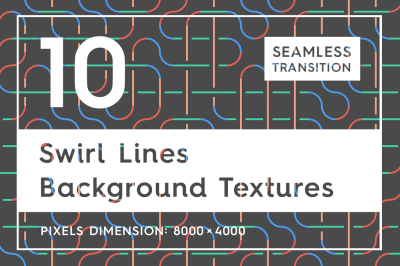 10 Swirl Lines Background Textures