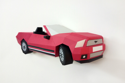 DIY Ford Mustang - 3d papercraft