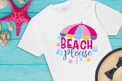 Hello Summer svg, Beach please, Hello Sunshine, umbrella svg, cutie 