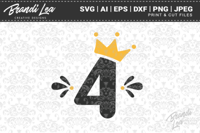 Four Crown SVG Cut Files