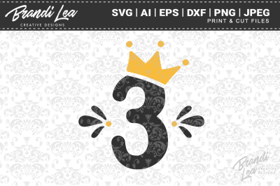 Three Crown SVG Cut Files