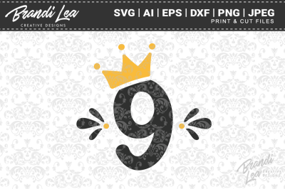 Nine Crown SVG Cut Files