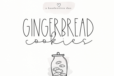 Gingerbread Cookies - A Script Font Duo