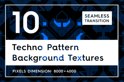 10 Techno Pattern Background Textures