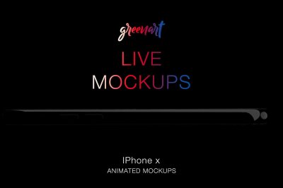 Animated iPhone X - 5 Mock-up
