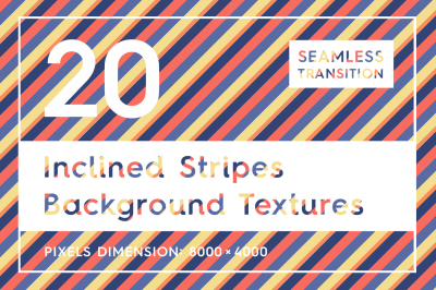 20 Inclined Stripes Background Textures