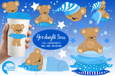 Sleepy Bears for boys nursery AMB-982