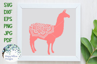 Llama Mandala SVG/DXF/EPS/PNG/JPG/PDF