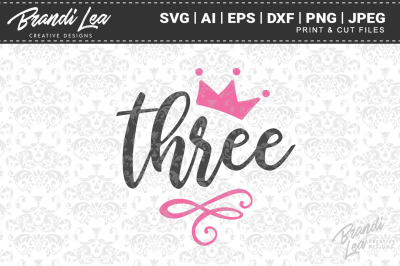 Three Crown SVG Cut Files