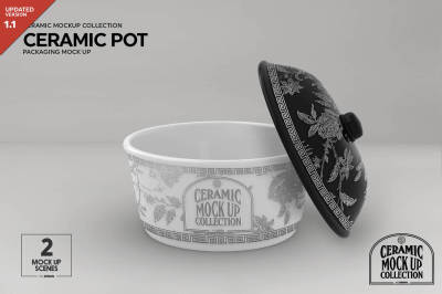 Ceramic Pot Packaging MockUp