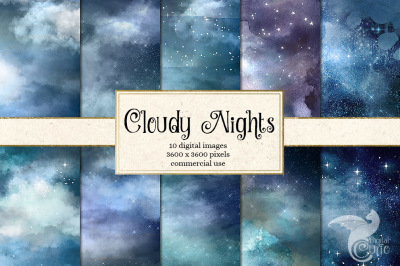 Cloudy Nights Backgrounds