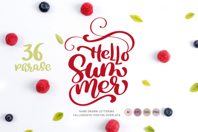 36 Calligraphic Phrases about Summer