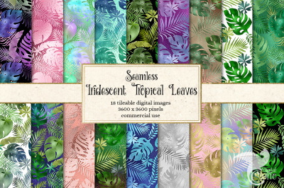 Iridescent Tropical Leaf Patterns