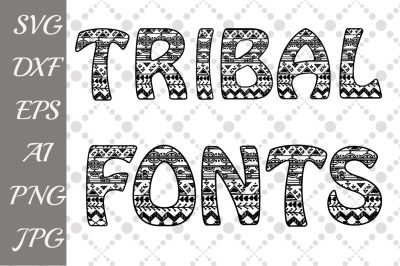 Tribal fonts Svg: 