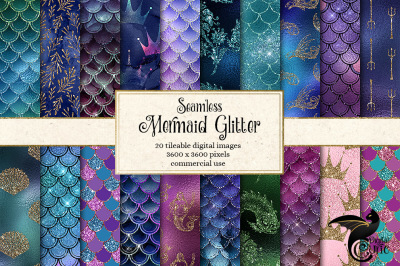 Mermaid Glitter Patterns