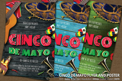 Cinco de Mayo Flyer And Poster