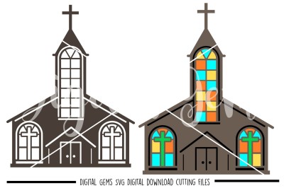 Church SVG / DXF / EPS / PNG Files