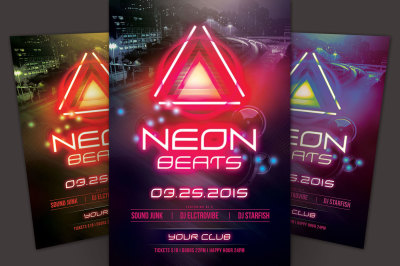 Neon Beats Flyer