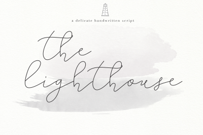 The Lighthouse - Delicate  Script Font