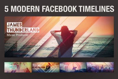 5 Modern Facebook Timeline Covers