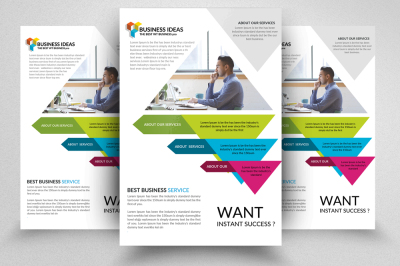 Business Info graphic  Flyer Template