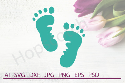 Feet SVG, Feet DXF, Cuttable File