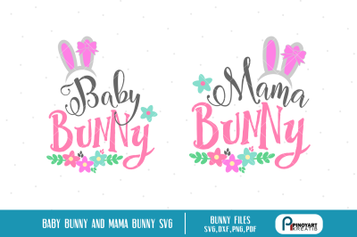 bunny svg&2C; bunny svg file&2C; mama bunny svg&2C; baby bunny svg&2C; easter svg