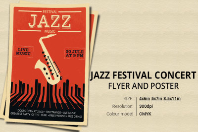 Jazz Festival Concert Event Flyer