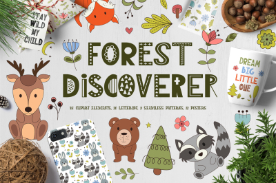 Forest Discoverer - Clip art+Posters