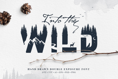 Into The Wild - Double Exposure Font