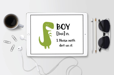 Boy SVG, Dinosaur SVG, DXF File, Cuttable File