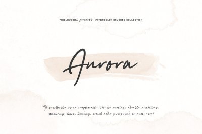 Aurora Watercolor Brushes Collection