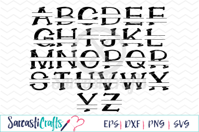 Alphabet Monogram Bundle - SVG EPS PNG DXF