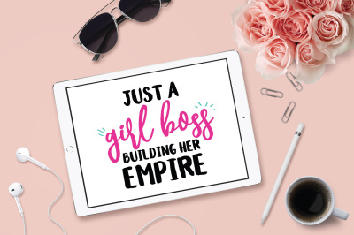 Girl Boss SVG, DXF File Cuttable File