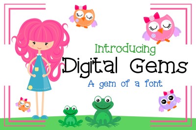 Digital Gems Font