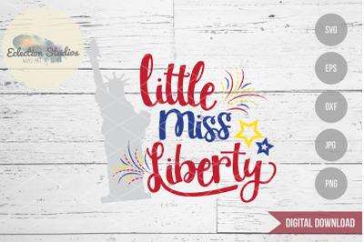 Little Miss Liberty SVG