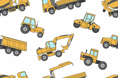 Construction machines pattern 