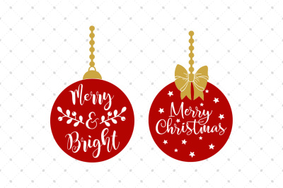 Christmas SVG Ornament Files