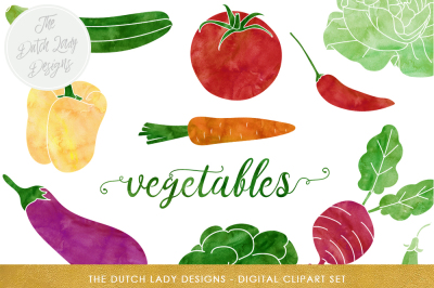 Vegetable & Produce Clipart Set