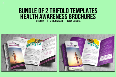Bundle of 2 Health Awareness Brochures