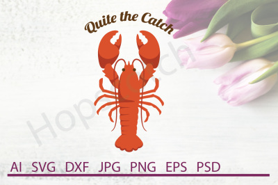 Lobster SVG, Lobster DXF, Cuttable File