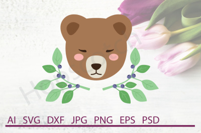 Bear SVG, Bear DXF, Cuttable File