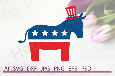 Donkey SVG, Donkey DXF, Cuttable File