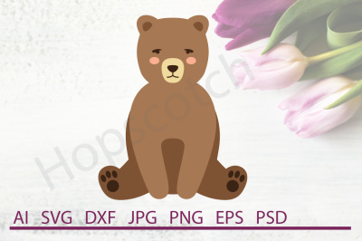 Bear SVG, Bear DXF, Cuttable File