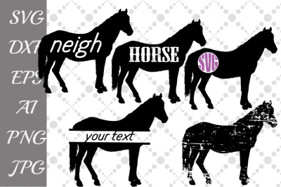 Horse Svg,FARM SVG,Farm Animal Svg,Horse Monogram Svg