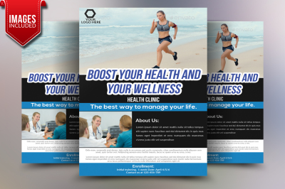 Health Fitness Flyer Template