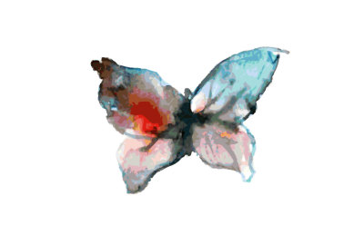 small butterfly waterclor